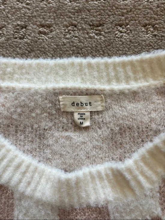 debut Checker Knit Sweater - Picture 2 of 3